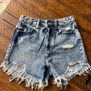 Wild Fable Blue Distressed Jean Shorts